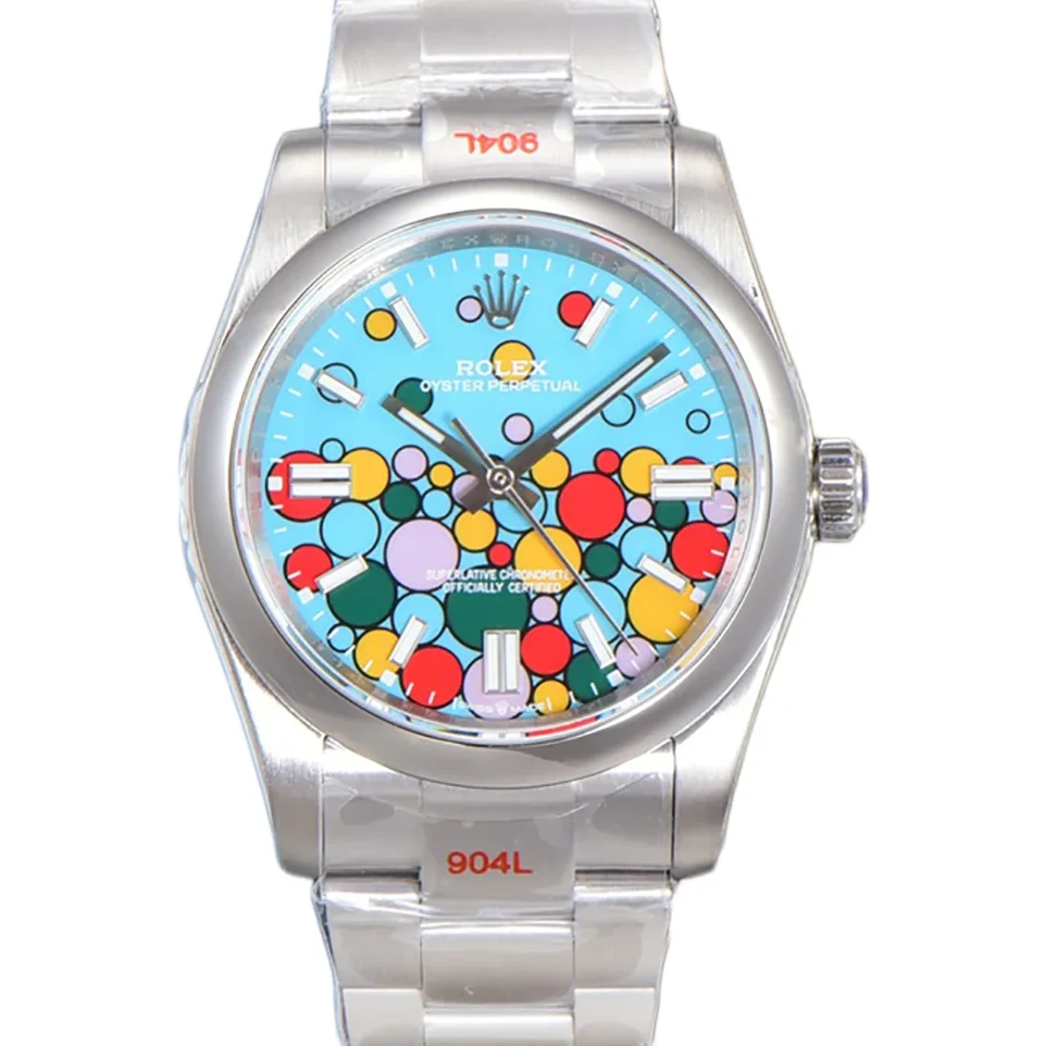 Oyster Perpetual 36mm Turquoise Blue Dial Celebration Motif 126000