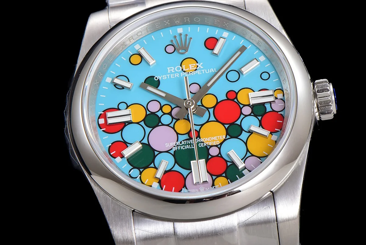 Oyster Perpetual 36mm Turquoise Blue Dial Celebration Motif 126000