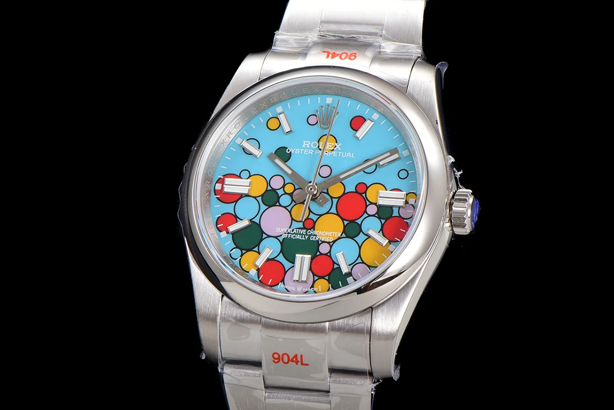 Oyster Perpetual 36mm Turquoise Blue Dial Celebration Motif 126000