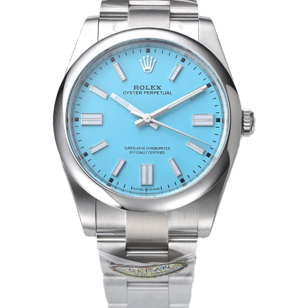 Oyster Perpetual 41mm Turquoise Blue Dial 124300