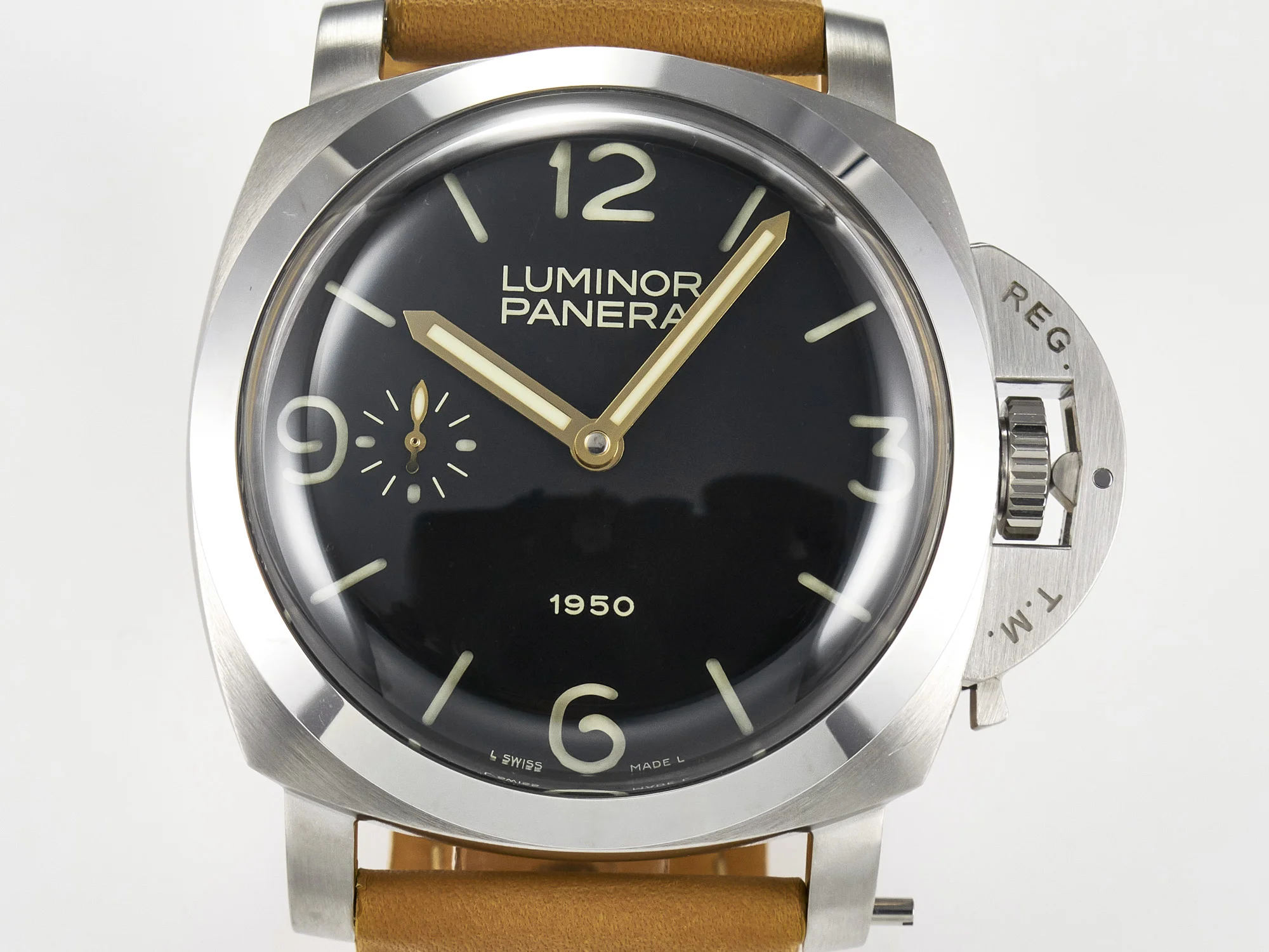 PAM127 E VSF 1:1 Best Edition on Brown Leather Strap A6497 with Y-Incabloc