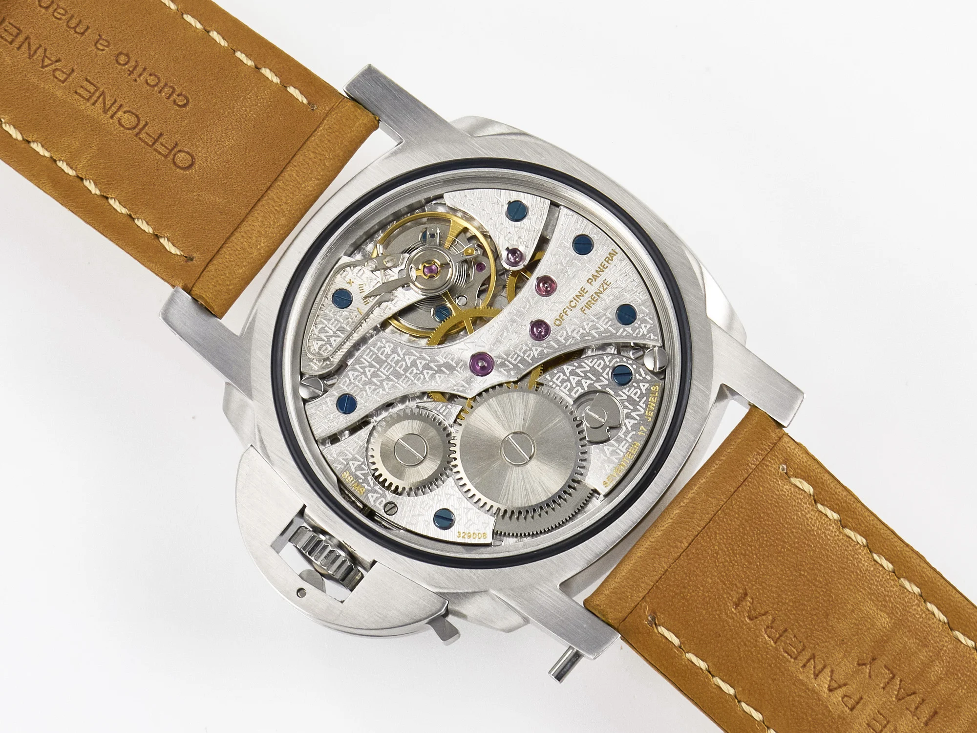 PAM127 E VSF 1:1 Best Edition on Brown Leather Strap A6497 with Y-Incabloc
