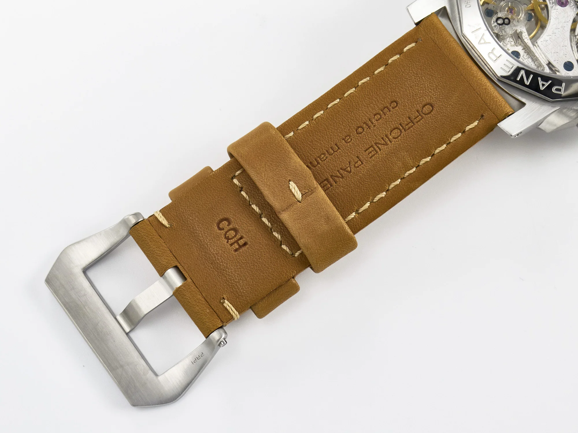 PAM127 E VSF 1:1 Best Edition on Brown Leather Strap A6497 with Y-Incabloc