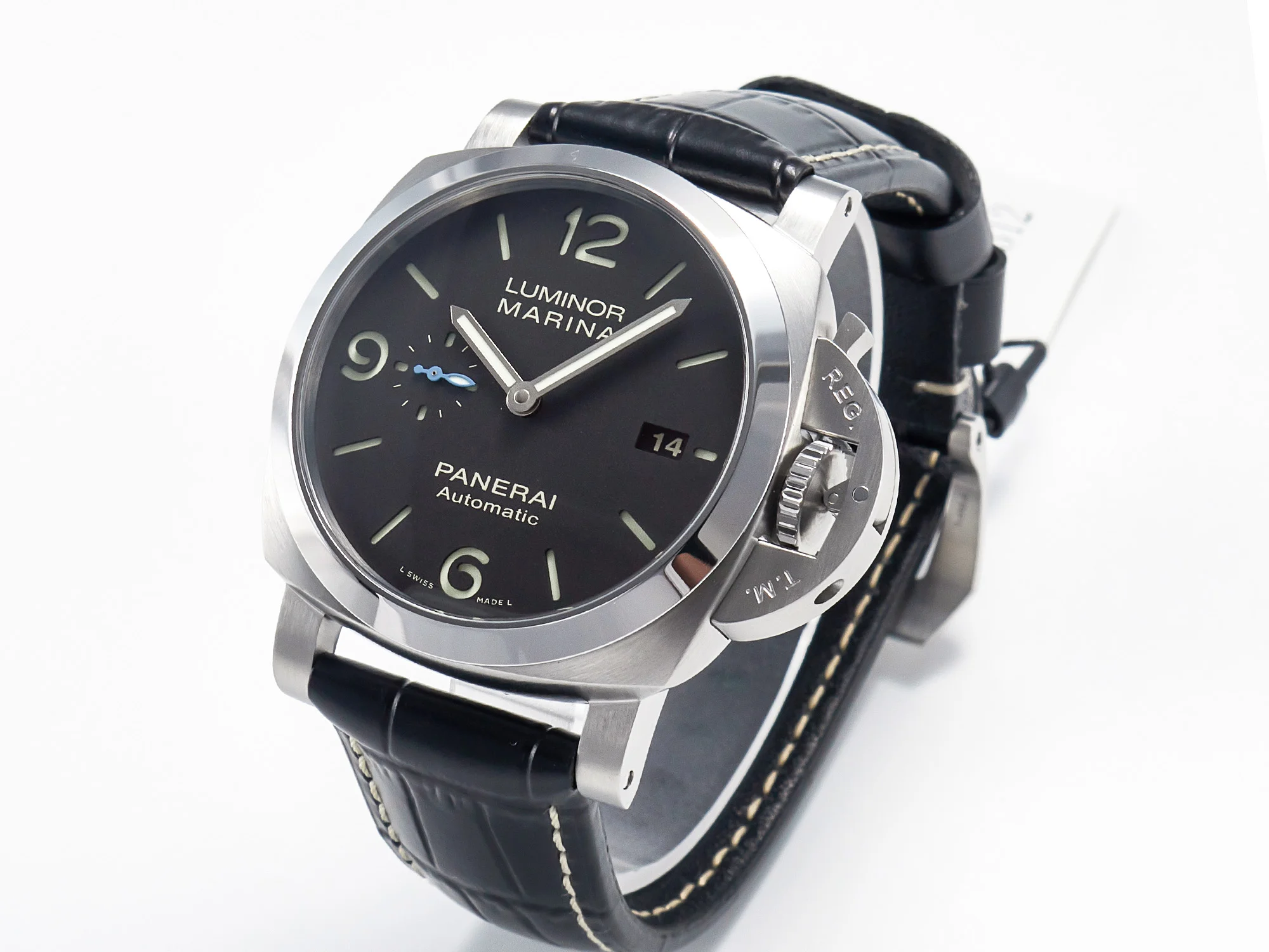 PAM1312 W VSF 1:1 Best Edition Black Dial on Black Leather Strap P.9010 Clone
