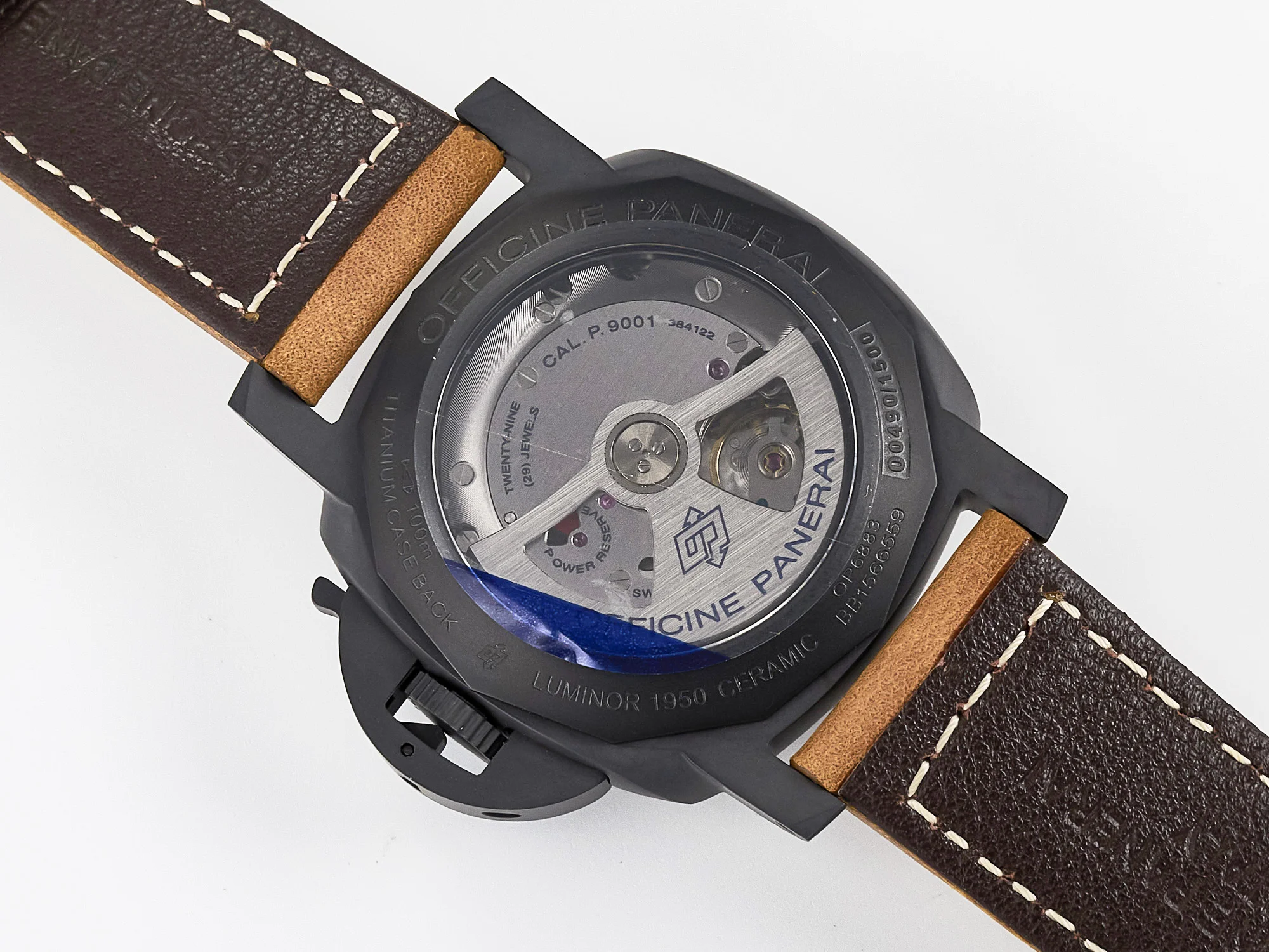 PAM441 Luminor Due VSF Best Edition Black Dial Black Carbon Bezel on Brown Asso Strap AXXXIV