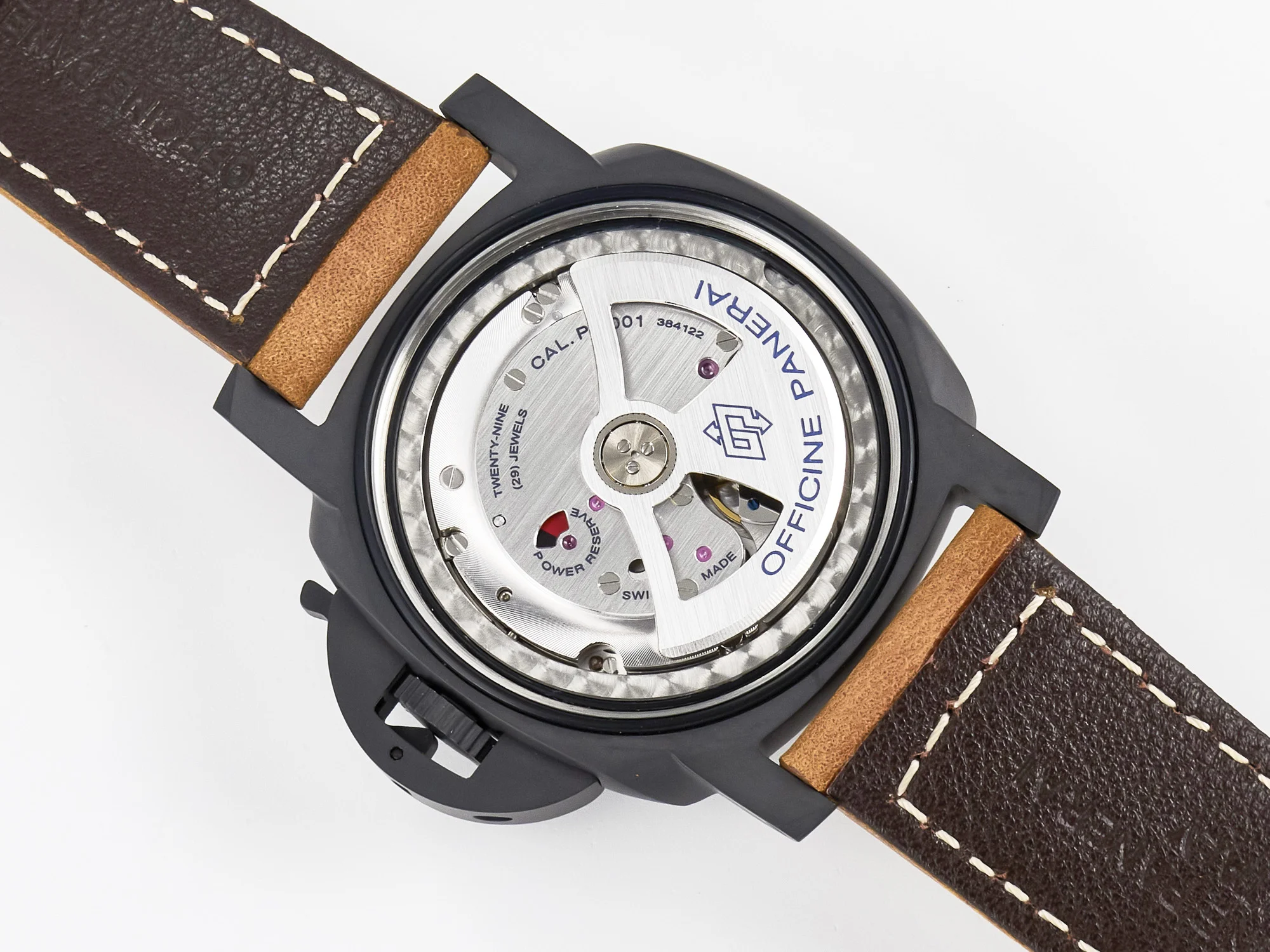 PAM441 Luminor Due VSF Best Edition Black Dial Black Carbon Bezel on Brown Asso Strap AXXXIV