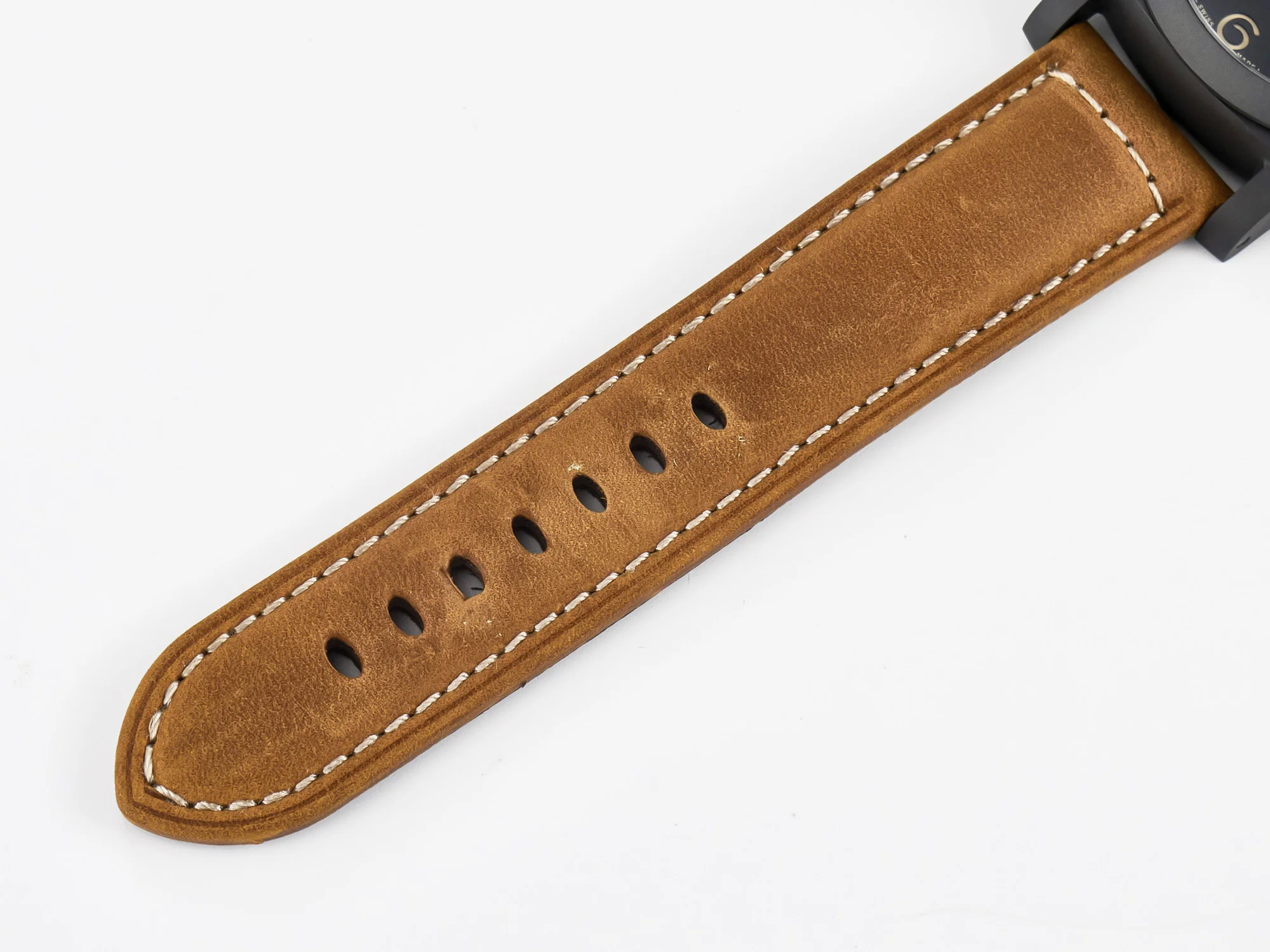 PAM441 Luminor Due VSF Best Edition Black Dial Black Carbon Bezel on Brown Asso Strap AXXXIV