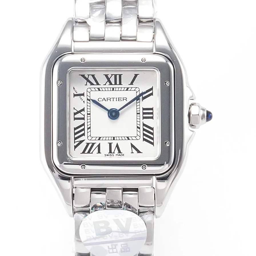 Panthère Secrete De Ladies 27mm SS BVF 1:1 Best Edition White Dial on SS Bracelet Ronda Quartz