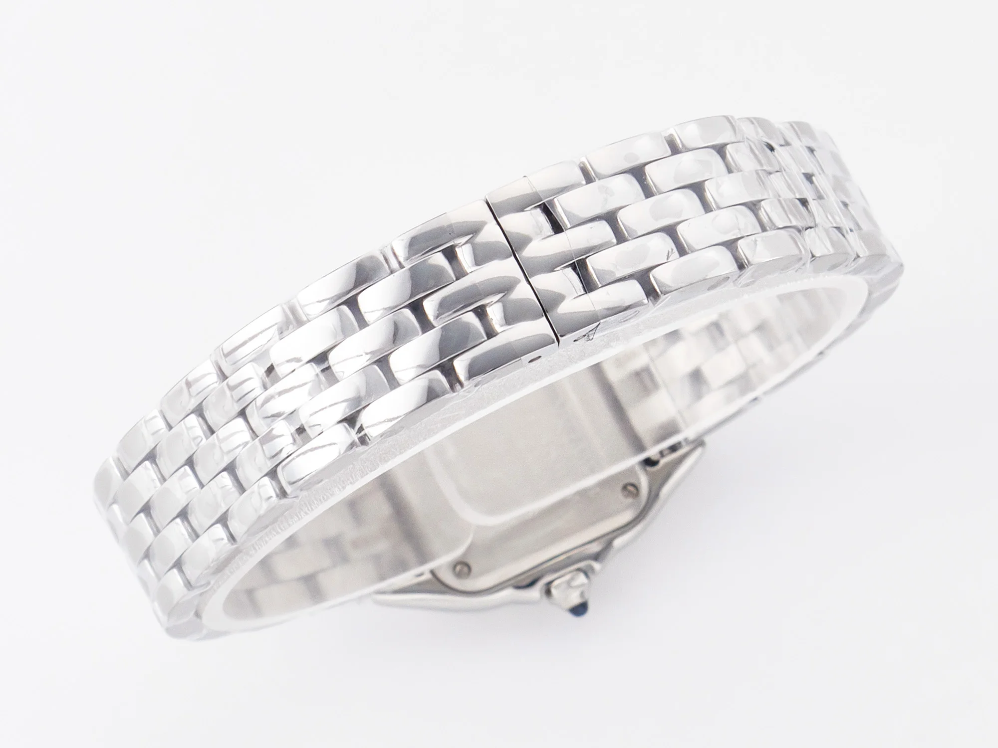 Panthère Secrete De Ladies 27mm SS BVF 1:1 Best Edition White Dial on SS Bracelet Ronda Quartz