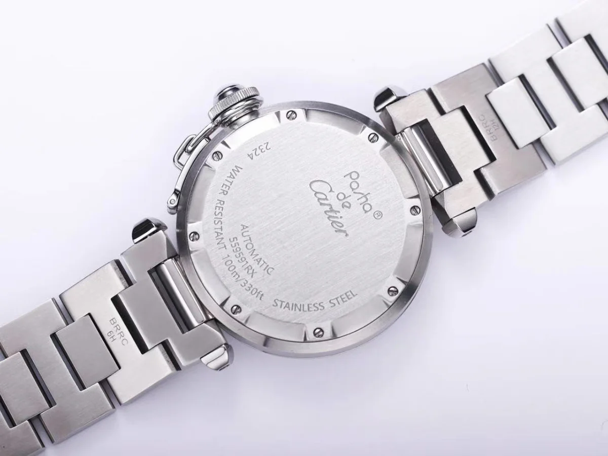 Pasha de Cartier Black Dial 35mm in Bracelet