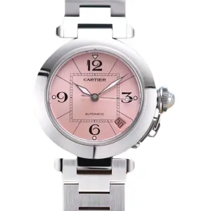 Pasha de Cartier Pink Dial 35mm in Bracelet