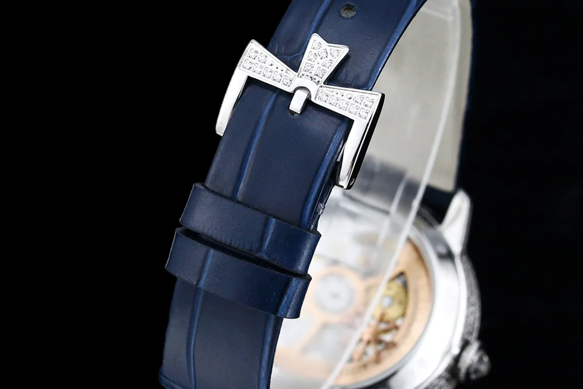 Patrimony Self-Winding Jewellery Diamond Paved Dial in White Gold
