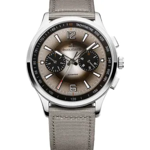 Polaris Chronograph Grey Dial on Brown Nylon Strap Ref. Q902843J