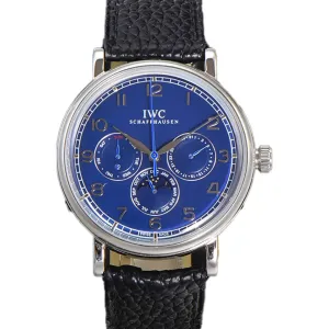 Portofino Perpetual Calendar IW3446 Blue Dial in Steel