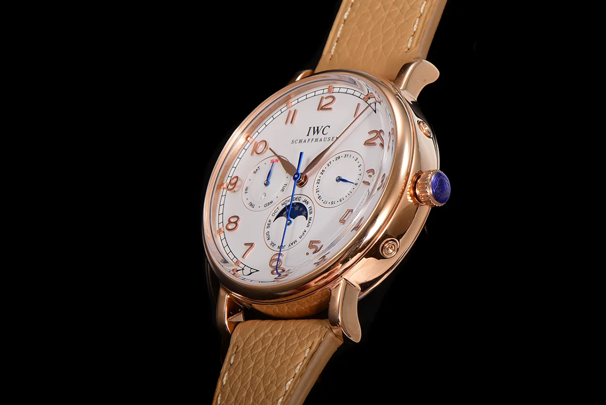 Portofino Perpetual Calendar IW3446 White Dial in Rose Gold