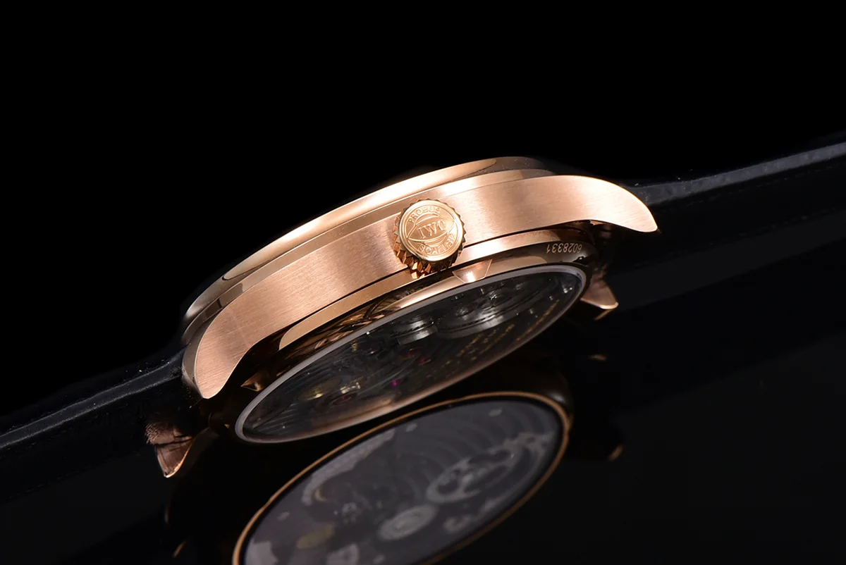 Portugese Tourbillon Black Dial on Rose Gold