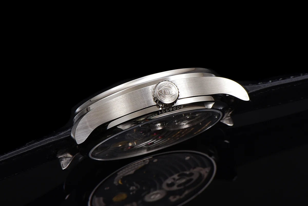 Portugese Tourbillon Black Dial on Steel