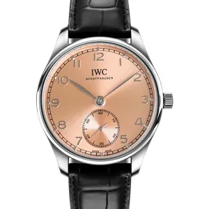 Portugieser Automatic 40 IW358313 Pink Dial in Steel