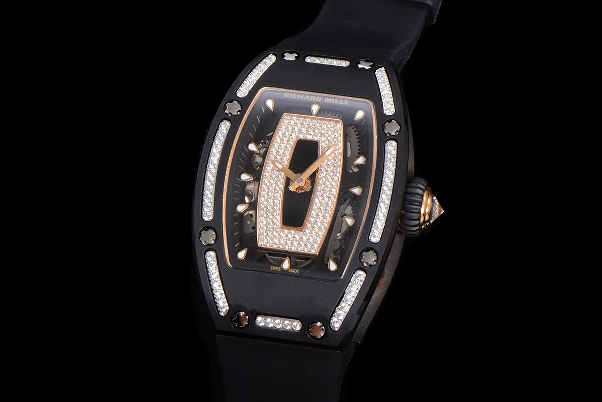 RM 007 Automatic Ladies Ceramique Noire Serti