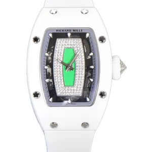 RM 007 Automatic Ladies White Ceramic Green