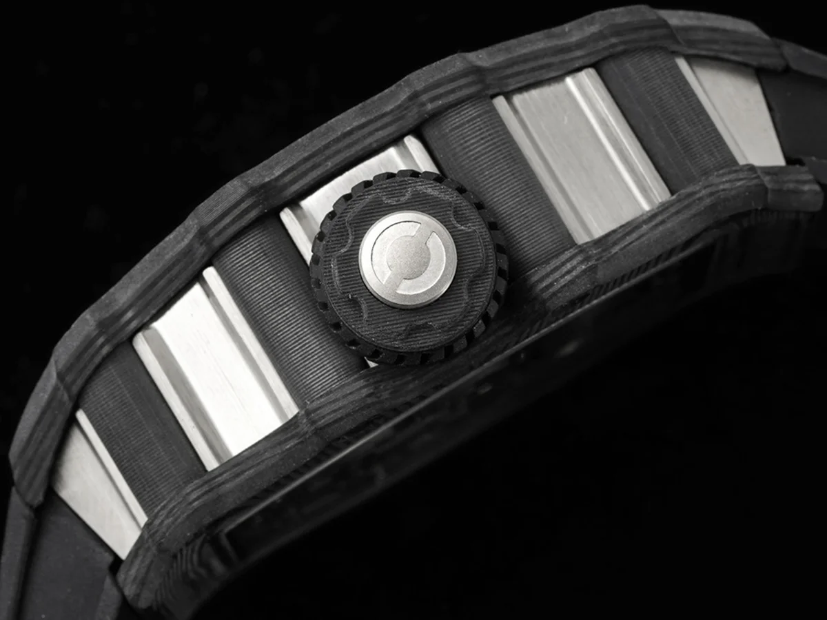RM 021-01 Tourbillon Aerodyne on Black Rubber Strap