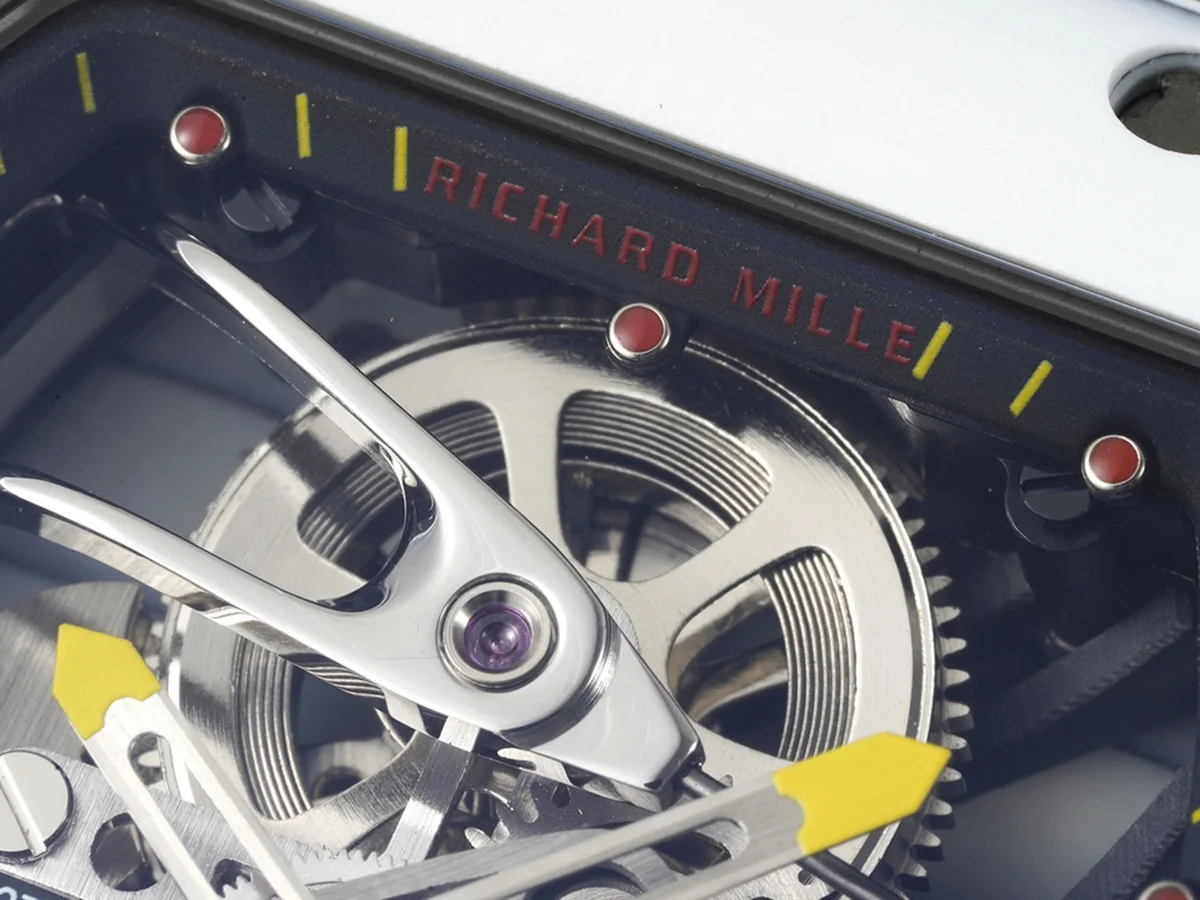 RM 027-02 Tourbillon Rafael Nadal White NTPT on White Nylon Strap