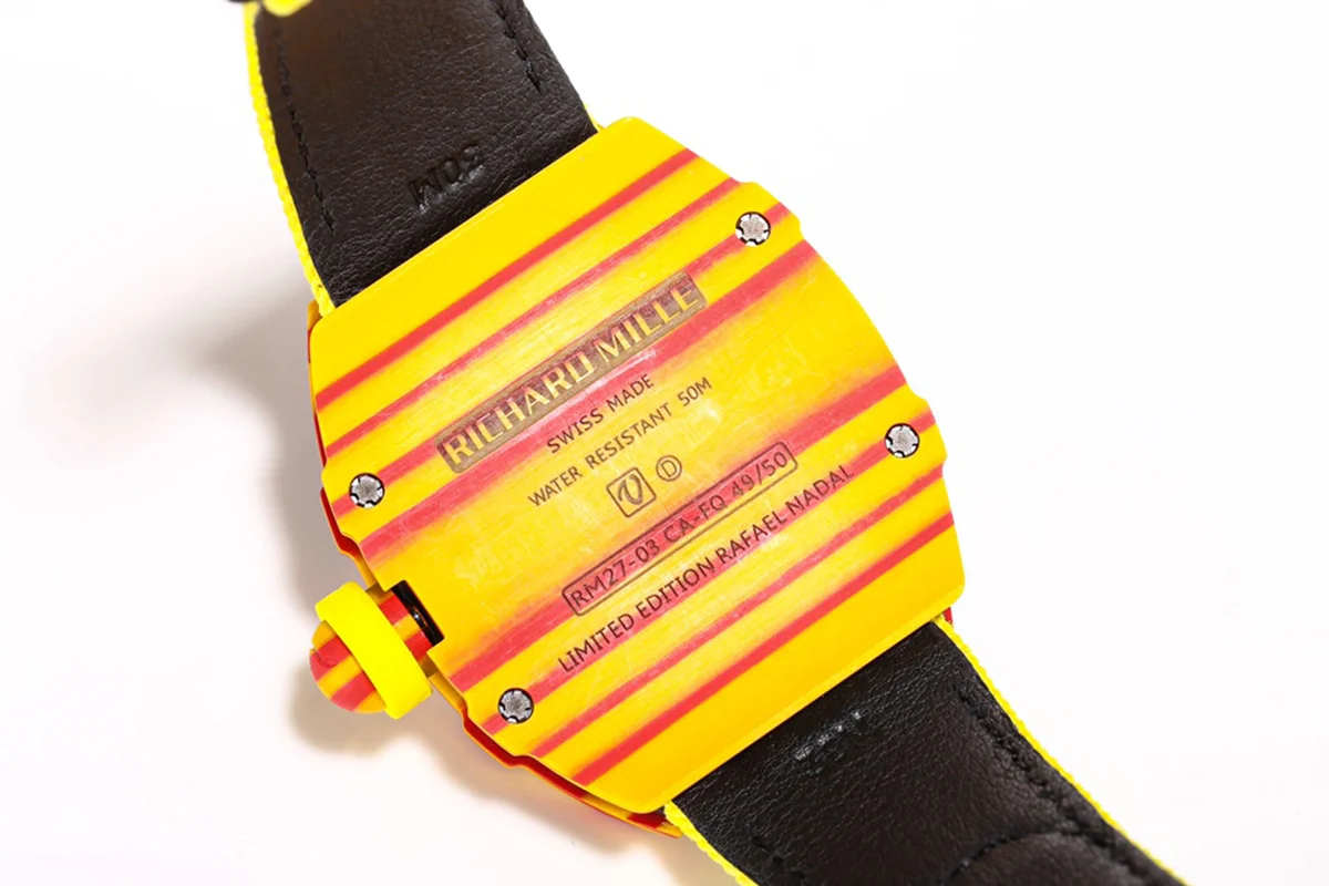 RM 027-03 Tourbillon Rafael Nadal Yellow TPT Quartz