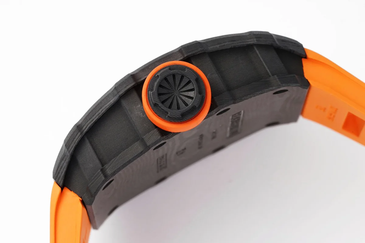 RM 035-01 Rafael Nadal NTPT Carbon on Orange Rubber Strap (Sonic)