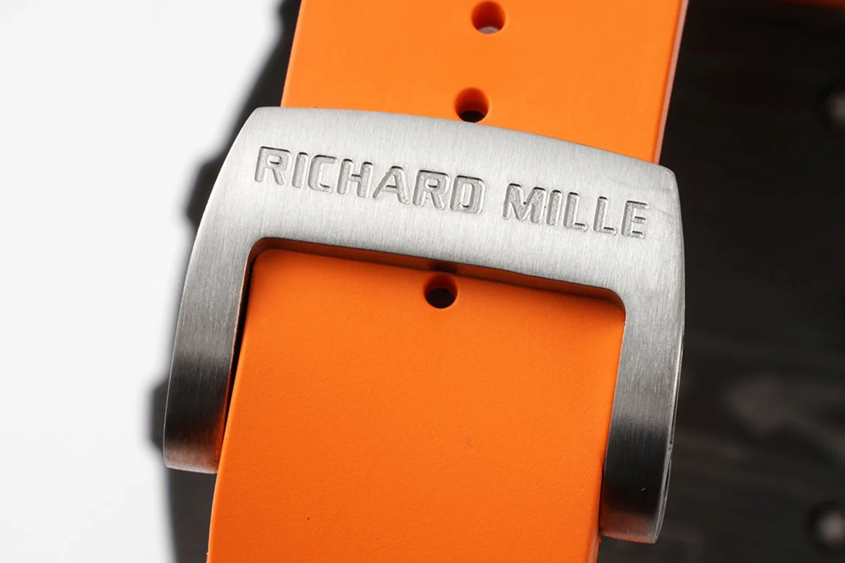 RM 035-01 Rafael Nadal NTPT Carbon on Orange Rubber Strap (Sonic)