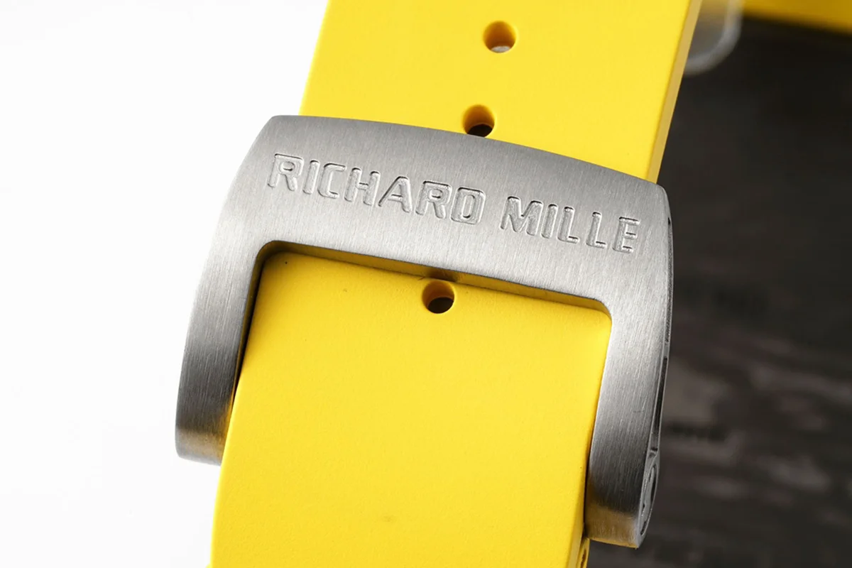RM 035-01 Rafael Nadal NTPT Carbon on Yellow Rubber Strap (Sonic)