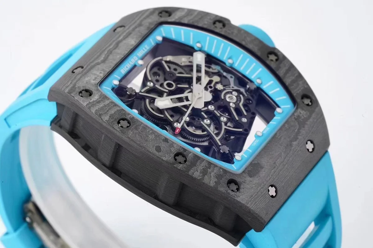 RM 055 Bubba Watson “Yas Marina Circuit” NTPT on Blue Rubber Strap RMUL2