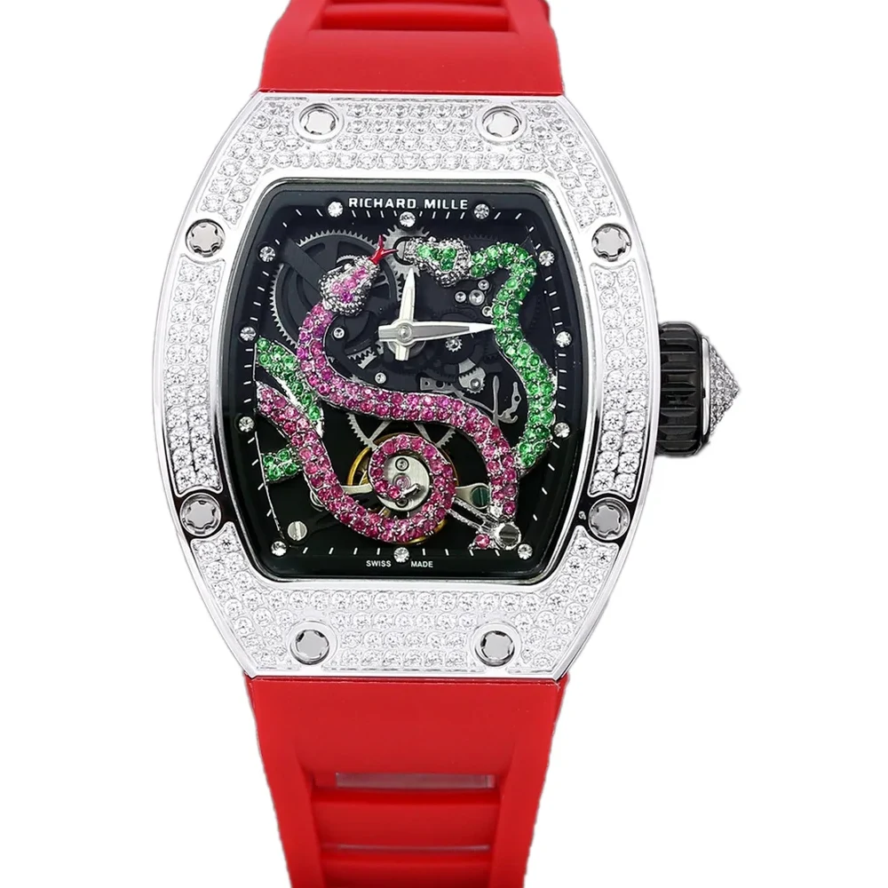 RM026-01 Tourbillon Serpent in Steel with Diamond Bezel