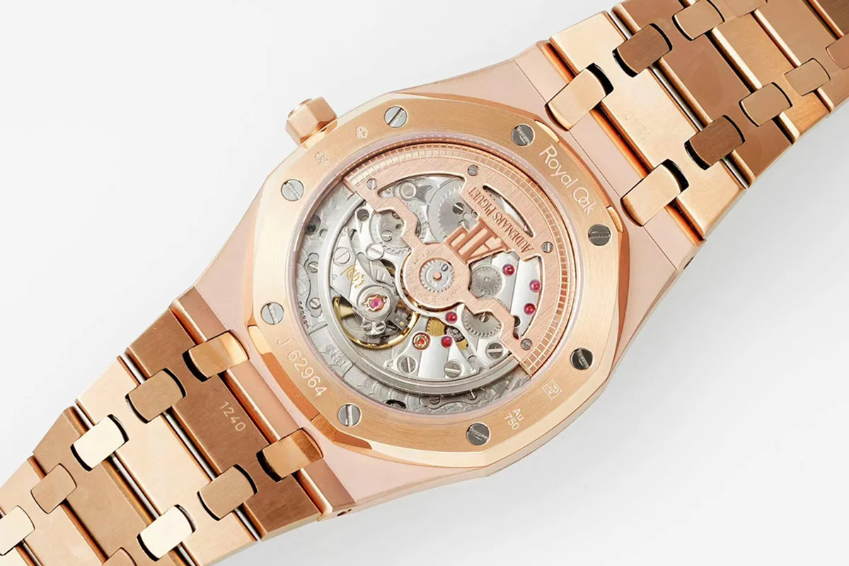 Royal Oak 15202 White Dial in Rose Gold