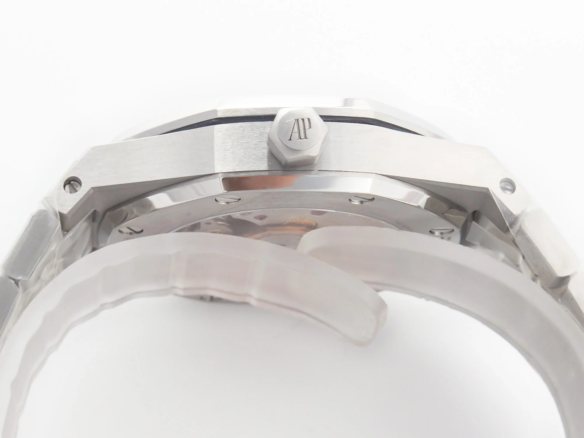 Royal Oak 34mm SS ZF 1:1 Best Edition White Textured Dial on SS Bracelet A5800
