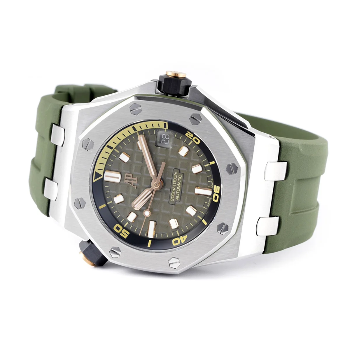Royal Oak Offshore Diver Steel Khaki Dial Ref. 15720ST.OO.A052CA.01