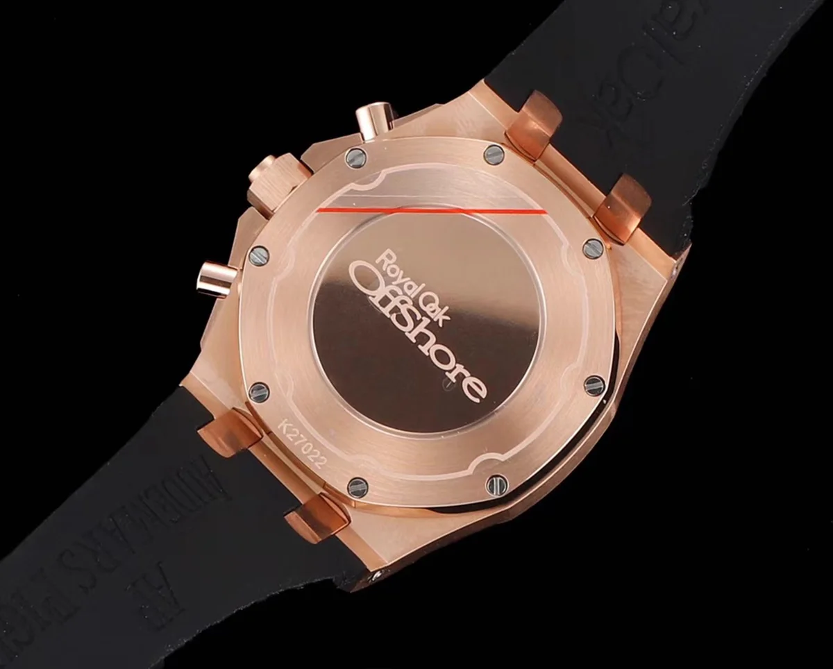 Royal Oak Offshore Selfwinding Chronograph 37mm White/Black Dial in Rose Gold