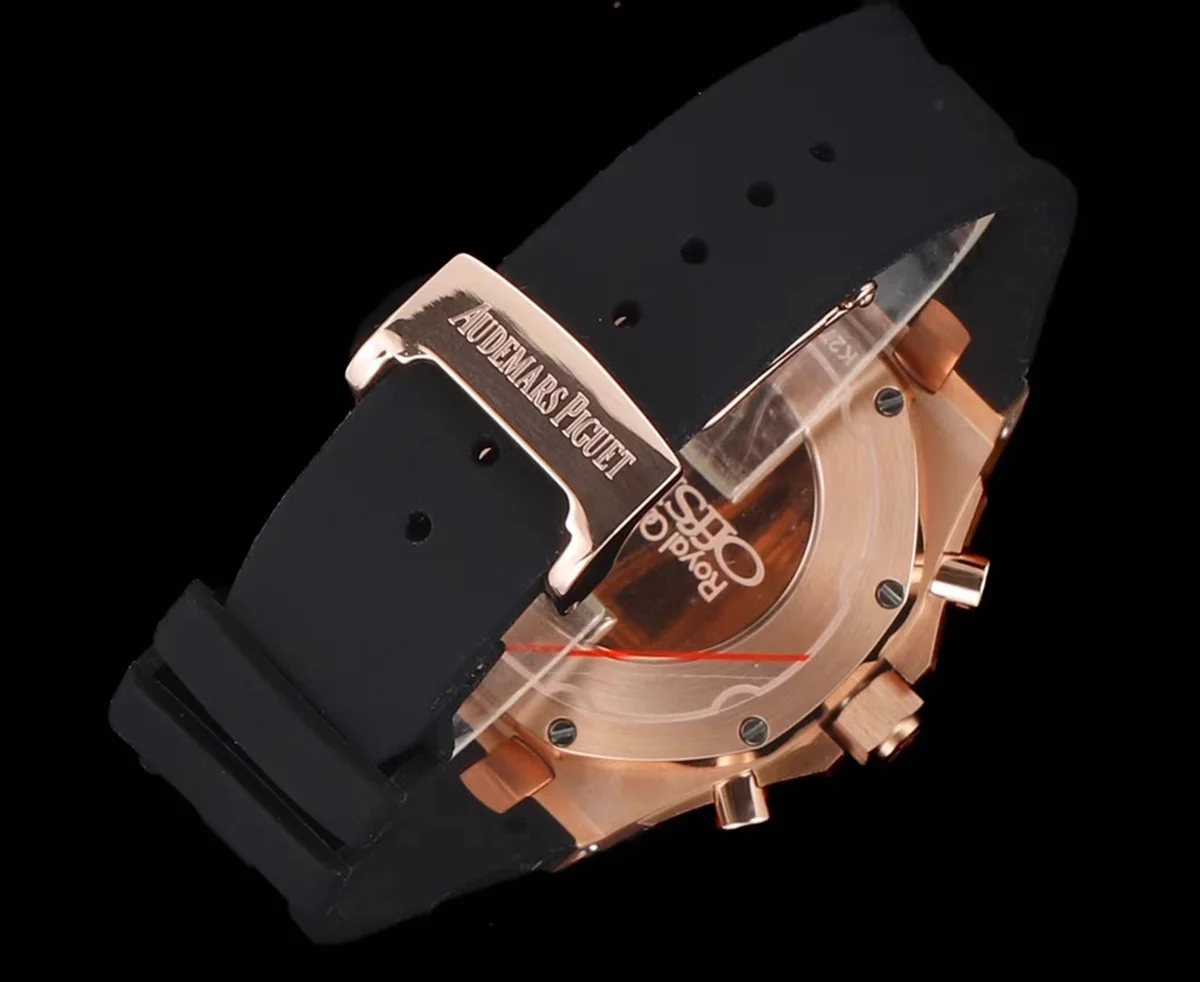 Royal Oak Offshore Selfwinding Chronograph 37mm White/Black Dial in Rose Gold