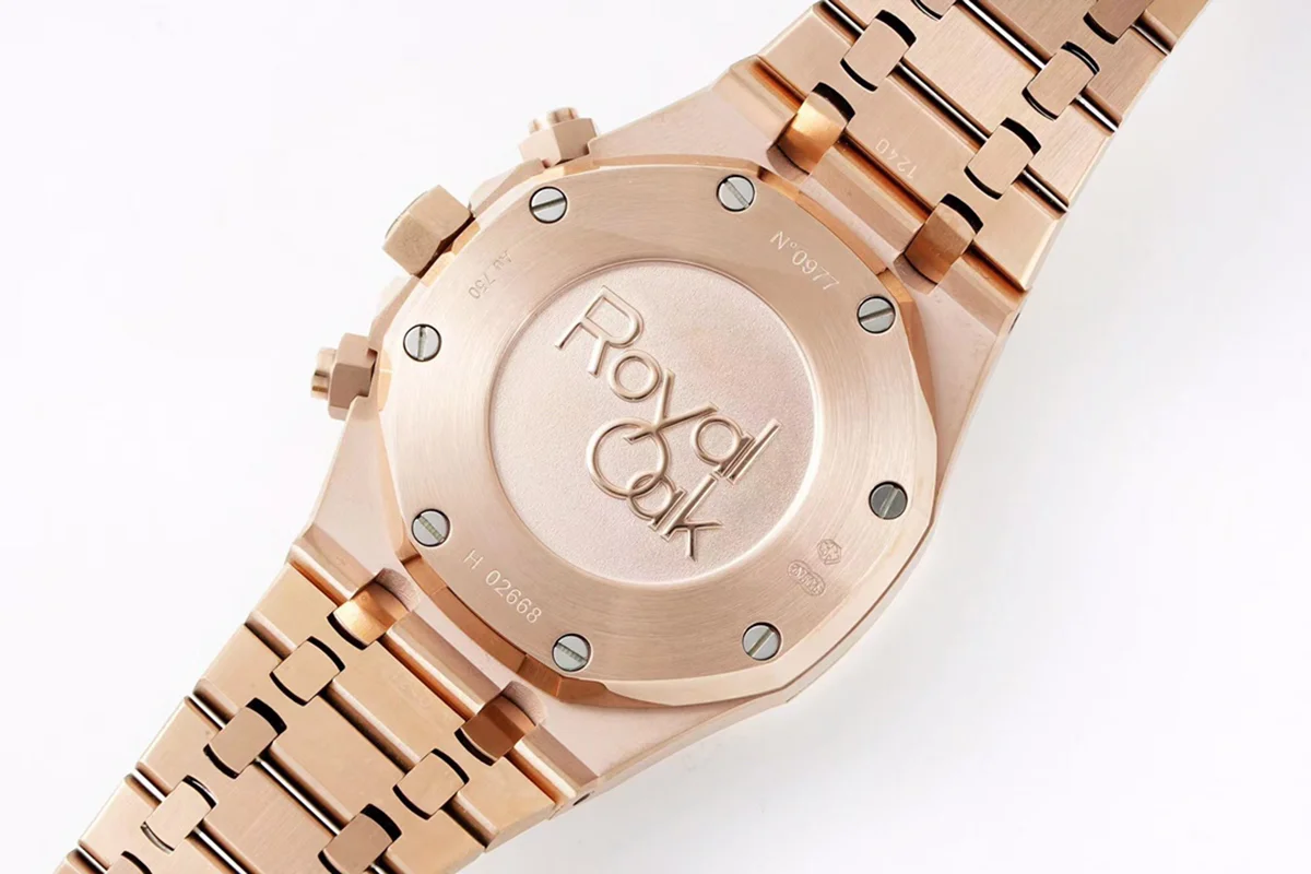 Royal Oak Self-Winding Chronograph Green Dial in Rose Gold