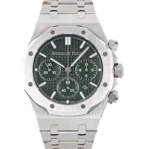 Royal Oak Self-Winding Chronograph Green Dial in Steel
