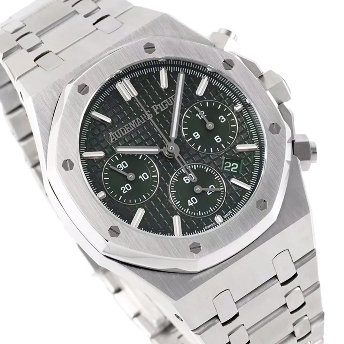 Royal Oak Self-Winding Chronograph Green Dial in Steel