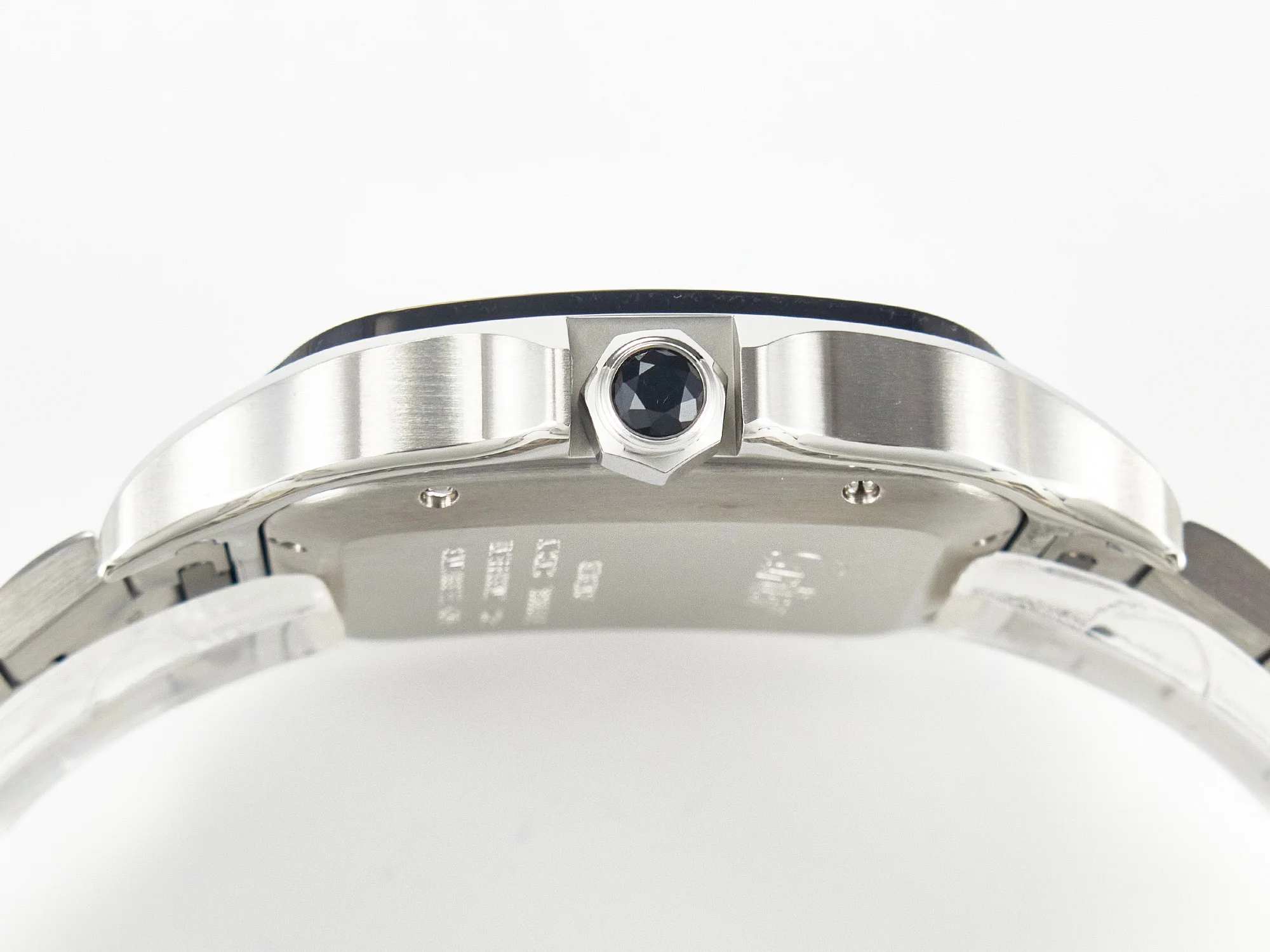 Santos de Cartier 40mm 2018 BVF 1:1 Best Edition Gray Bezel Gray Dial on SS SmartLinks Bracelet MIYOTA 9015