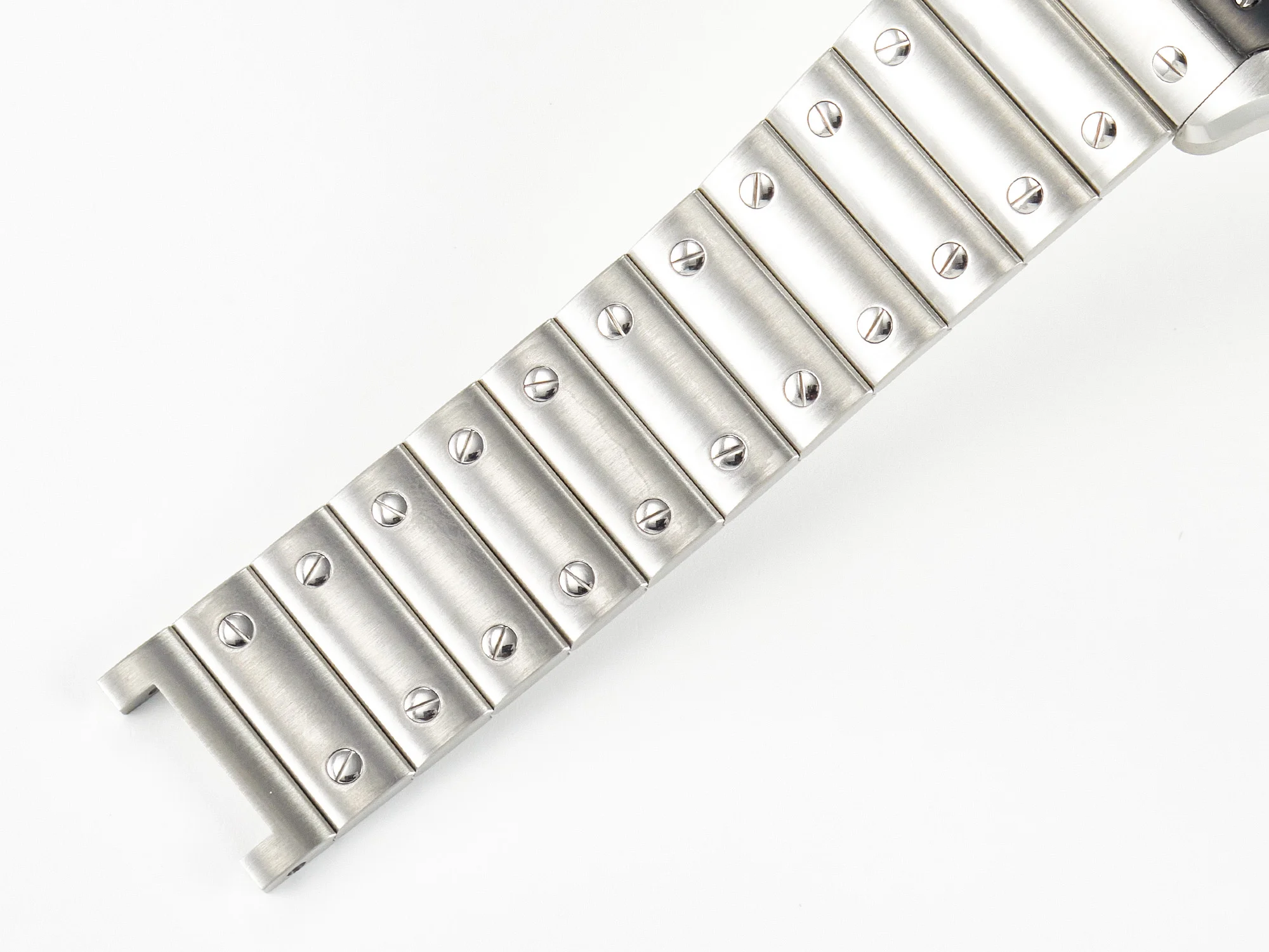 Santos de Cartier 40mm 2018 BVF 1:1 Best Edition Gray Bezel Gray Dial on SS SmartLinks Bracelet MIYOTA 9015