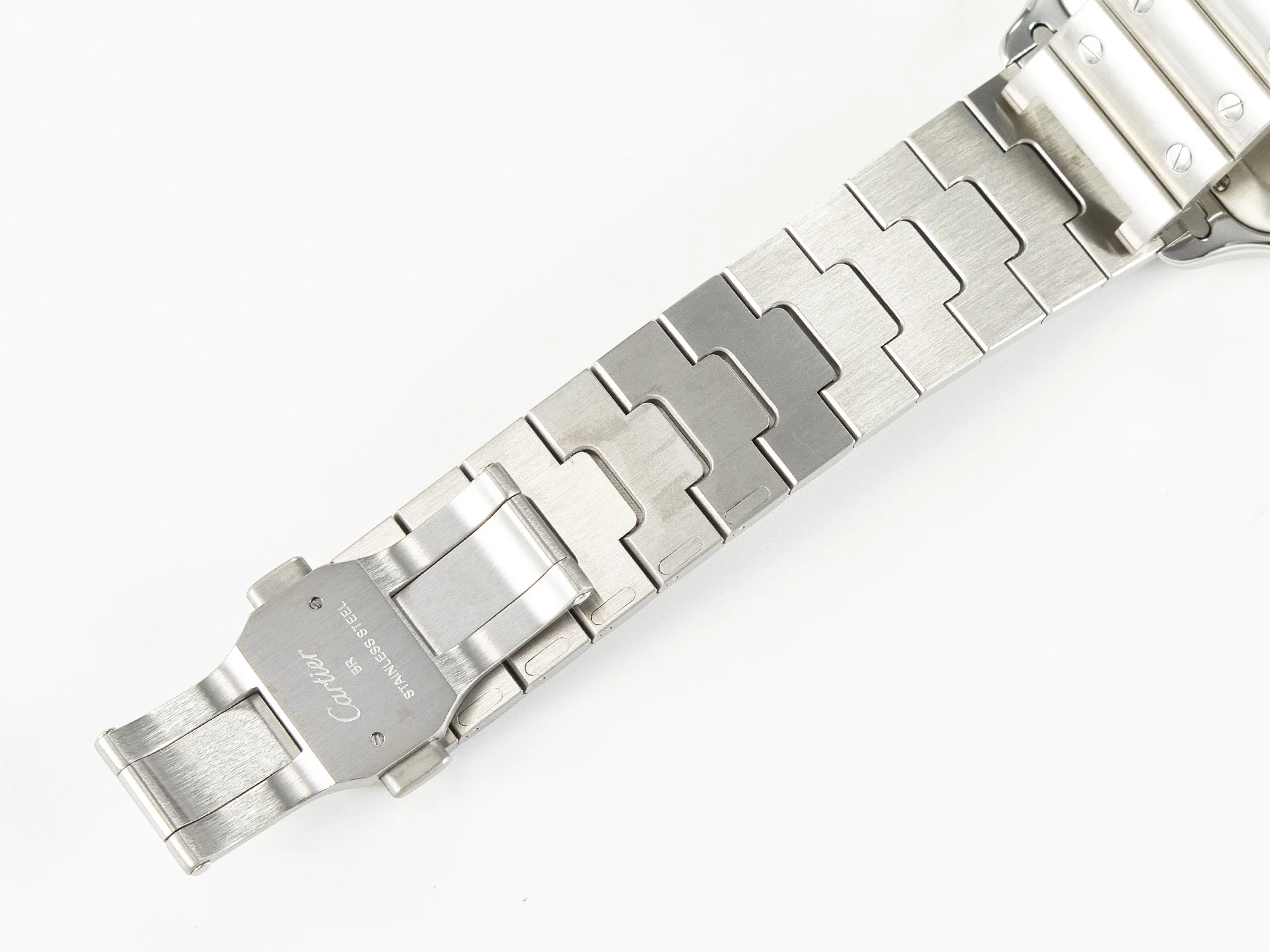 Santos de Cartier 40mm 2018 BVF 1:1 Best Edition Gray Bezel Gray Dial on SS SmartLinks Bracelet MIYOTA 9015