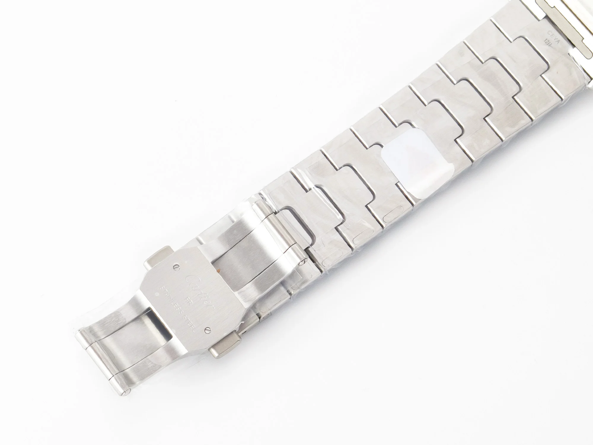 Santos de Cartier 40mm SS 2018 BVF 1:1 Best Edition Green Dial on SS SmartLinks Bracelet MIYOTA 9015 V2