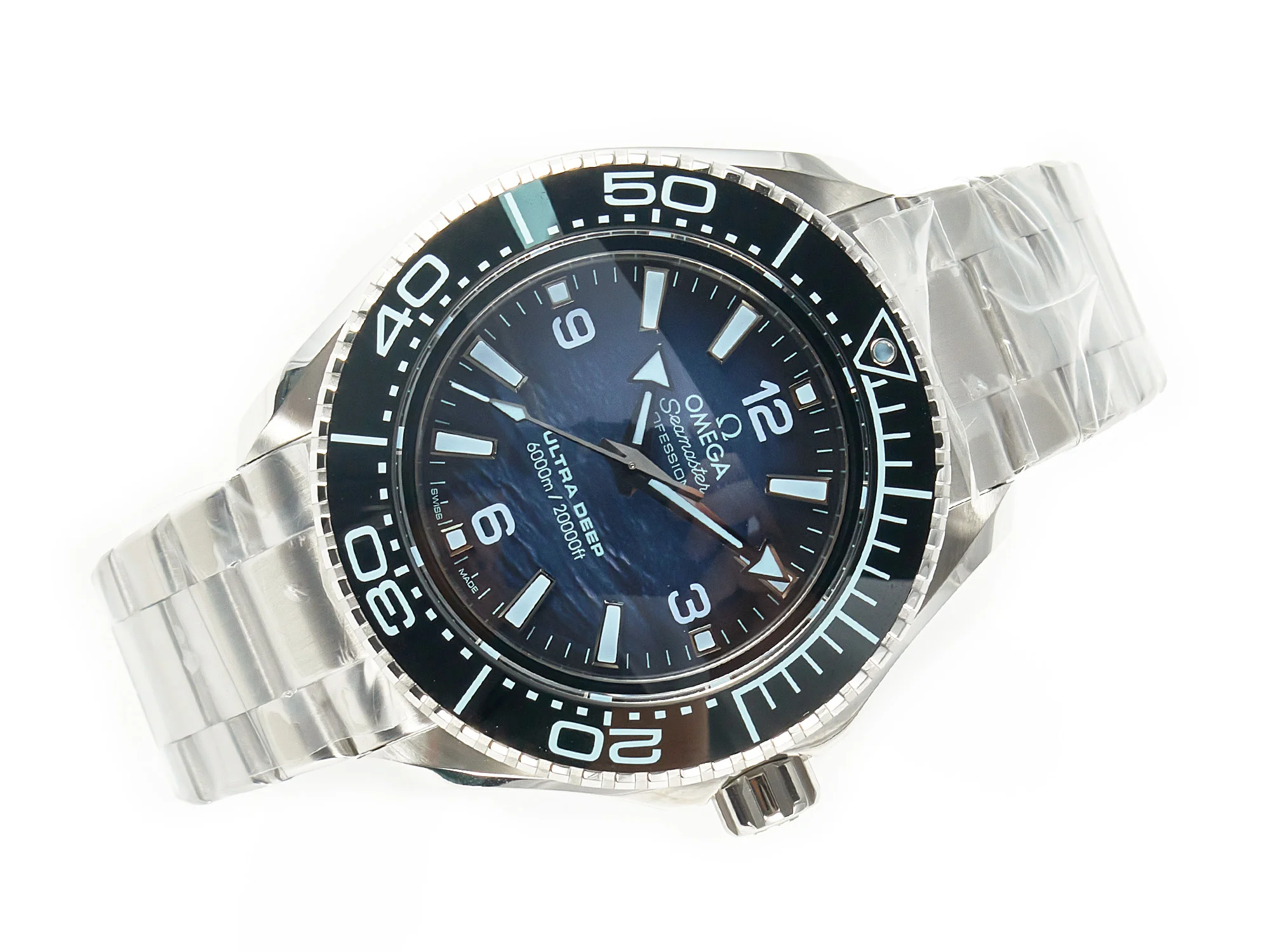 Seamaster ULTRA DEEP 6000M SS VSF 1:1 Best Edition Summer Blue Dial on SS Bracelet A8912