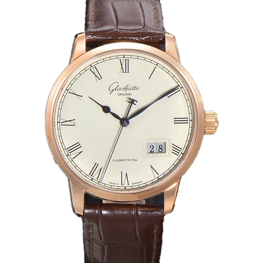 Senator White Dial in Rose Gold