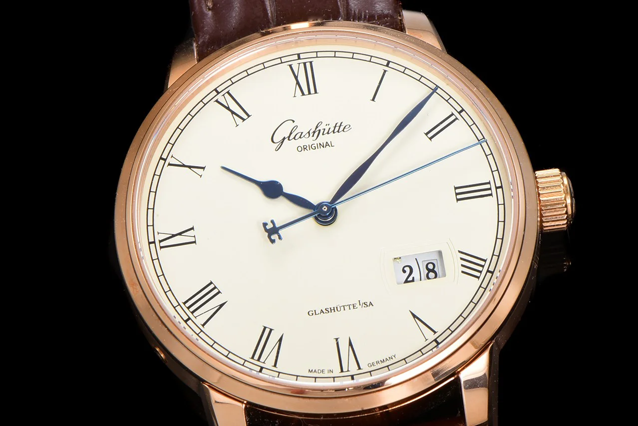 Senator White Dial in Rose Gold