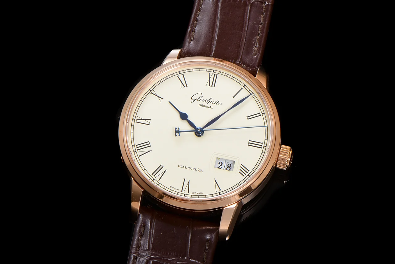 Senator White Dial in Rose Gold