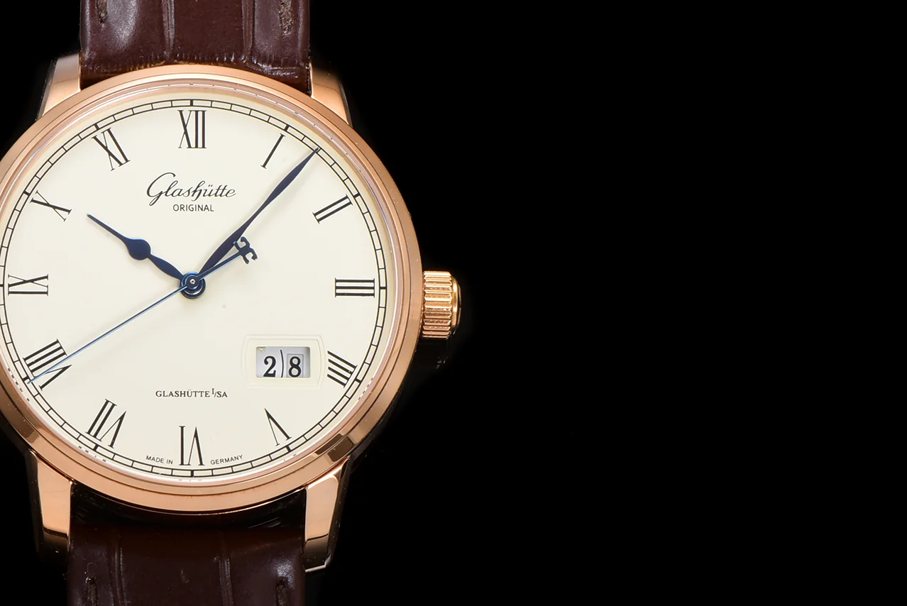 Senator White Dial in Rose Gold