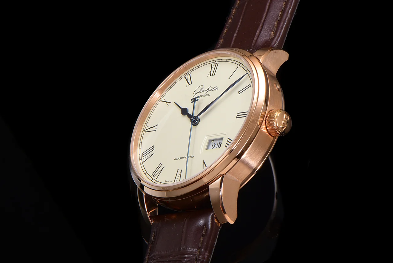 Senator White Dial in Rose Gold
